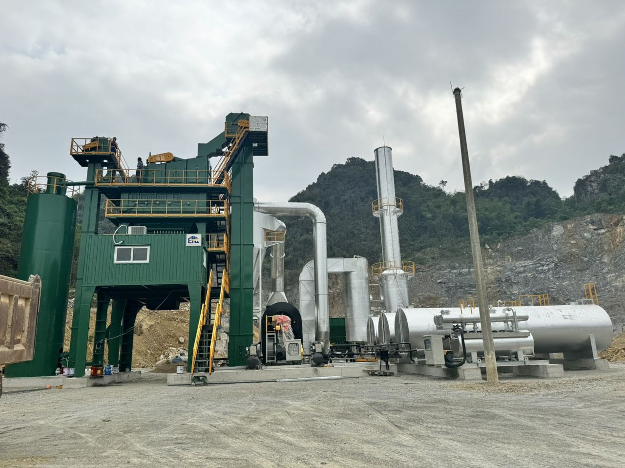 Trạm Trộn Asphalt 120T/H SX năm 2024 lắp tại Thanh Hóa