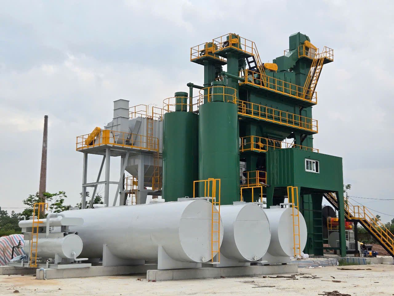 Trạm Trộn Asphalt 160T/H SX năm 2025 lắp tại Hưng Yên